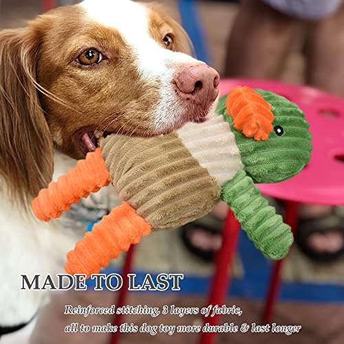 LECHONG 5 Pack Tough Dog Toys Stuffed Squeaky Dog Toys Assortment Plush Animal Dog Toy Value Bundle Puppy Pet Dog Toys for Small Medium Large Dogs - Image 7
